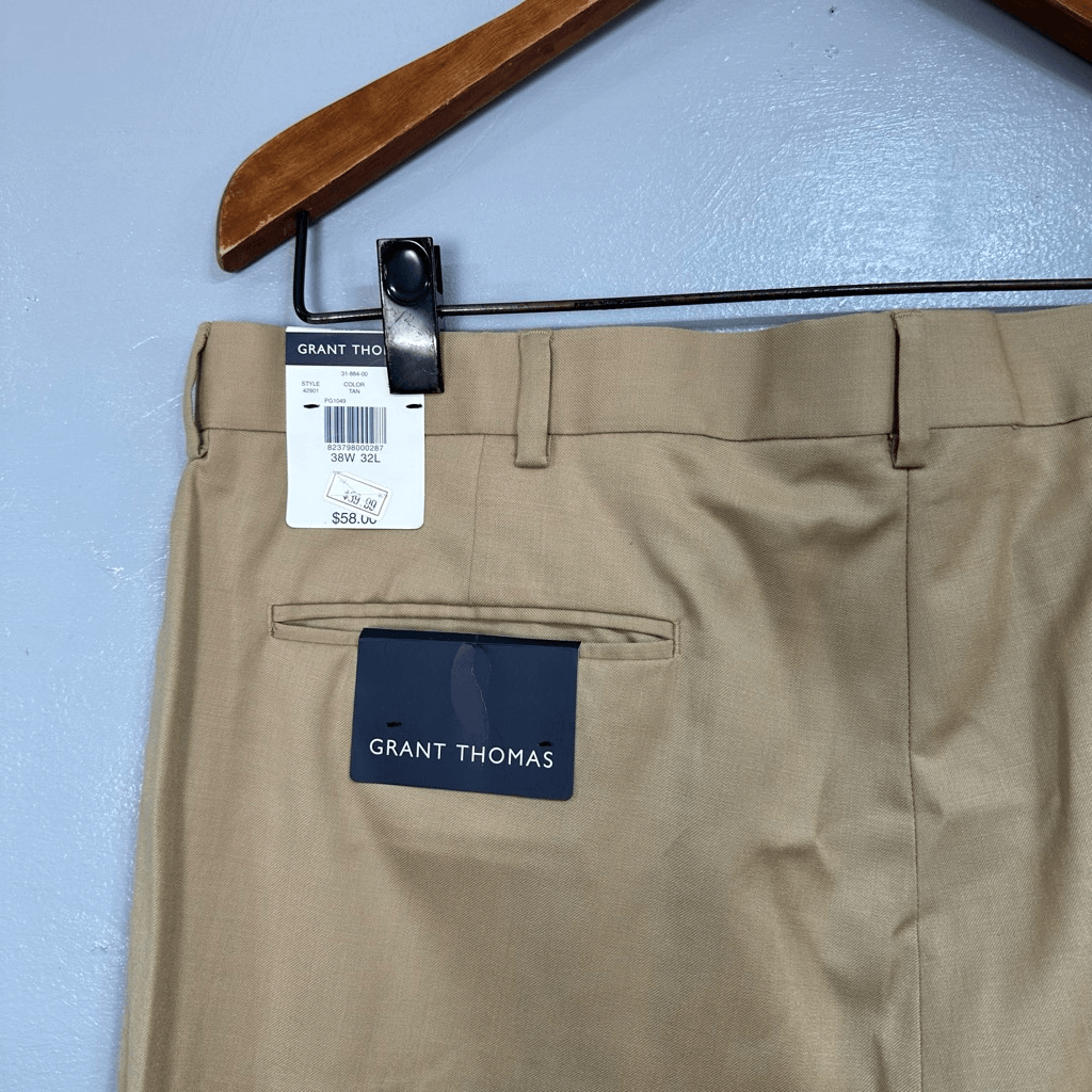 00s GRANT THOMAS linen slacks