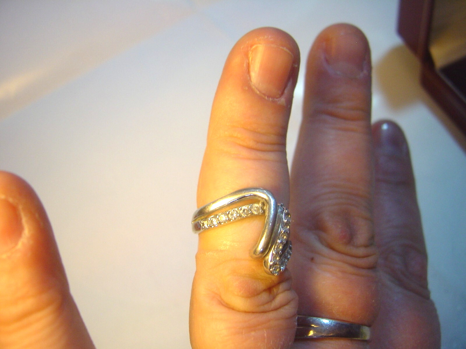 Vintage Solid thick Silver Ring-Stunning chunky z… - image 4