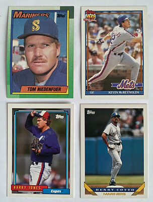 1990, 1991, 1992, 1993 Topps Baseball Complete Your Set Lot Pick Up To 10 Cards