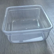 SNAPWARE 8.5 Cups 2 L 68 oz Rectangular Clear Plastic Container Bottom ~ NO LID