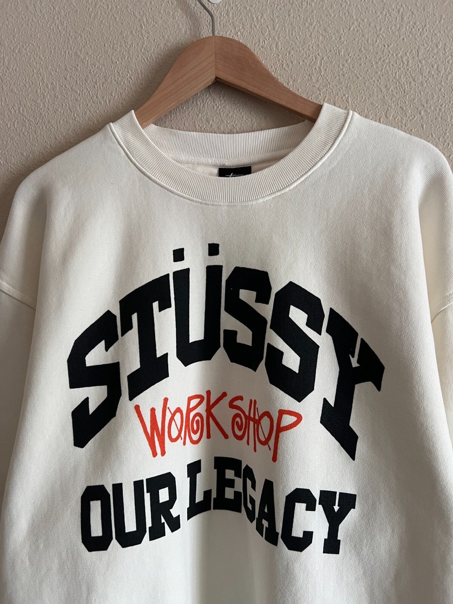★関税込★Stussy★Stussy x Our Legacy Sun Pig. Dyed Crew★ Stussy x Our Legacy Workshop Pigment Dyed Collegiate Crew