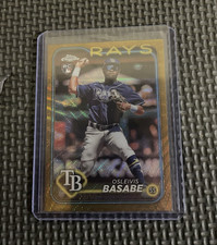 Topps 2024 Chrome Osleivis Basabe Tampa Bay Rays Gold Parallel Rookie /50 #41