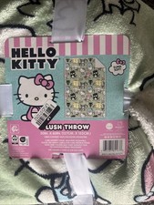   NEW Hello Kitty and friends Faux Shearling Plush Throw Blanket 50" X 60"   