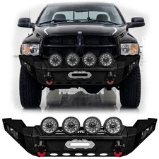 For 2003-2005 Dodge Ram 25003500 Front Bumper With Winch Plate And 8xled Lights For 2003-2005 Dodge Ram 25003500 Front Bumper With Winch Plate And 8xled Lights