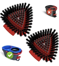 2 Pack Scrub Brush Replacement Head ONLY for O Cedar RinseClean 2-Tank Spin Mop