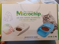 Microchip Automatic RFID Pet Feeder White Ope...