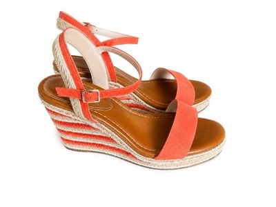Kelly & Katie Coral ORG Espadrille Wedge Sandals Ankle Strap Women s Size 8.5