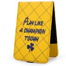 Aliennana Golf Scorecard  Yardage Book Holder Cover Quality Leather White