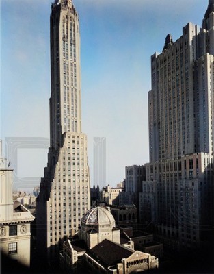 1936 Waldorf-Astoria Hotel, and General Electric Building 13 x 19''  Photo Print