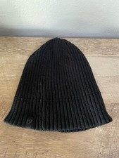 Lululemon OS Ribbed Merino Wool-Blend Knit Beanie Black Hat