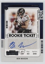 2021 Panini Contenders Rookie Ticket Ben Mason #227 Auto zm0