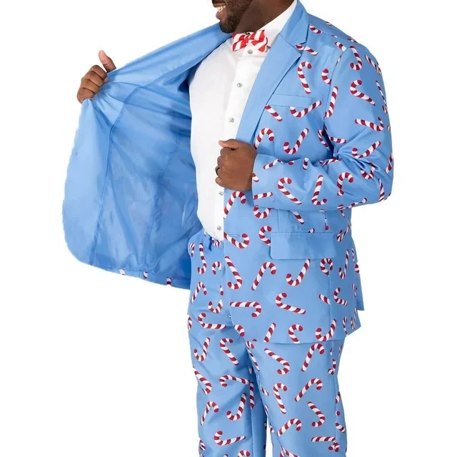 DEC 25TH Men's 3-Piece Light Up Holiday Suit Size XL Americane Dream Blue - Image 4 of 4