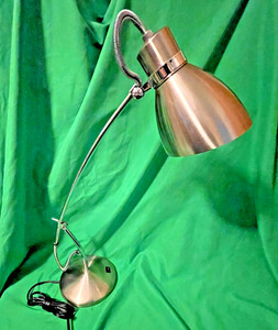 Stainless Steel Modern desk lamp Dual Articulated arm