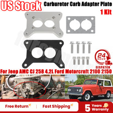 For Jeep Amc Cj 258 4.2l Carb Adapter Plate Ford Motorcraft 2100 2150 Carburetor For Jeep Amc Cj 258 4.2l Carb Adapter Plate Ford Motorcraft 2100 2150 Carburetor