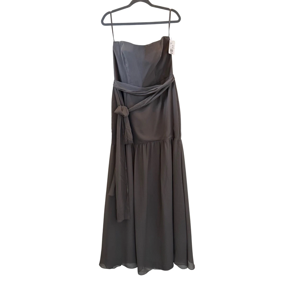 vera wang charcoal bridesmaid dress Vera Wang Bridesmaid Dress for sale