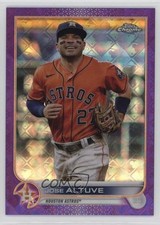 2022 Topps Chrome Logofractor Edition Purple Refractor /250 Jose Altuve #61 0t2