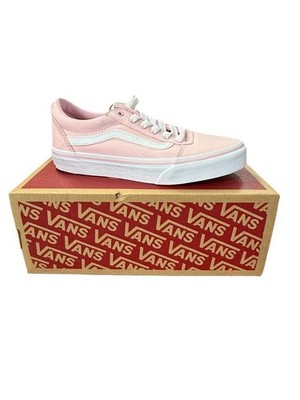 Vans Ward Chall Pink Canvas Big Girl's Sneakers Gently USED In Box