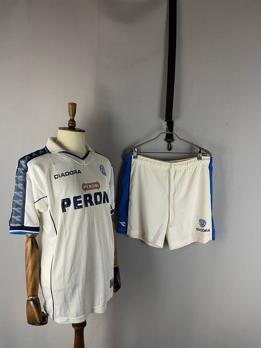 Diadora Men Napoli Peroni Sponsor Away Football Soccer Shirt