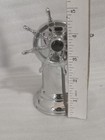 HAMILTON SHIP S WHEEL VINTAGE CHROME TABLE CIGARETTE LIGHTER — photo 7