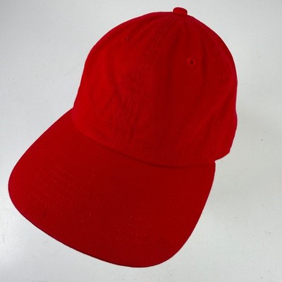 Newhattan Herren Baseball Cap Verstellbar Rot Baumwolle Classic Plain Dad Hat