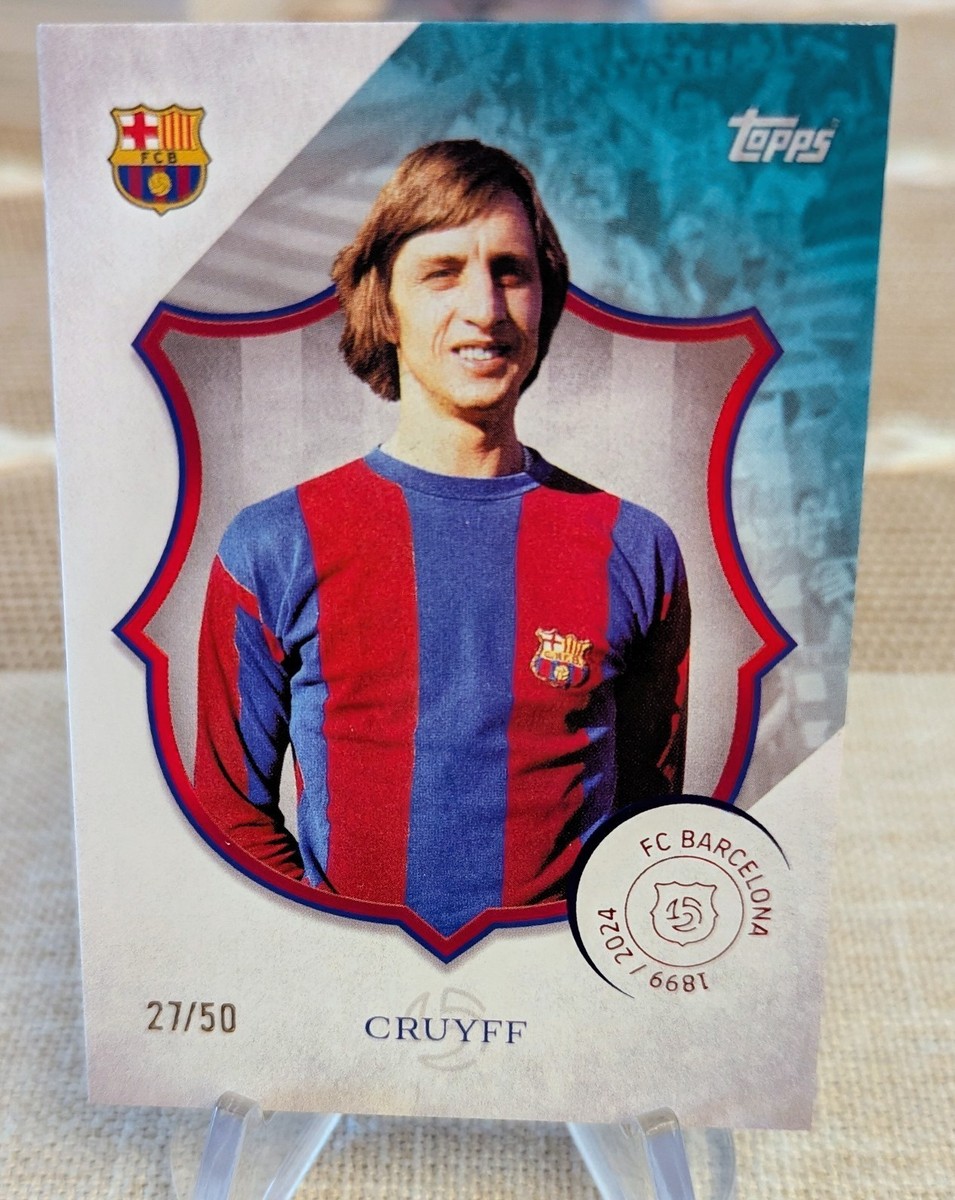 Topps FC Barcelona 125 Years Anniversary 2024-25 Johan Cruyff Teal