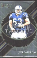 2021 Panini Select Jeff Saturday Indianapolis Colts #HT-22