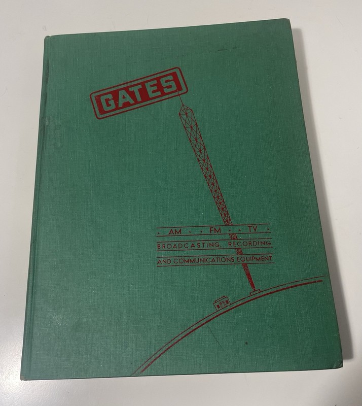 Rare 1954 Gates Catalog Radio Television Equipment Gates Radio Co. W/ Pricelist