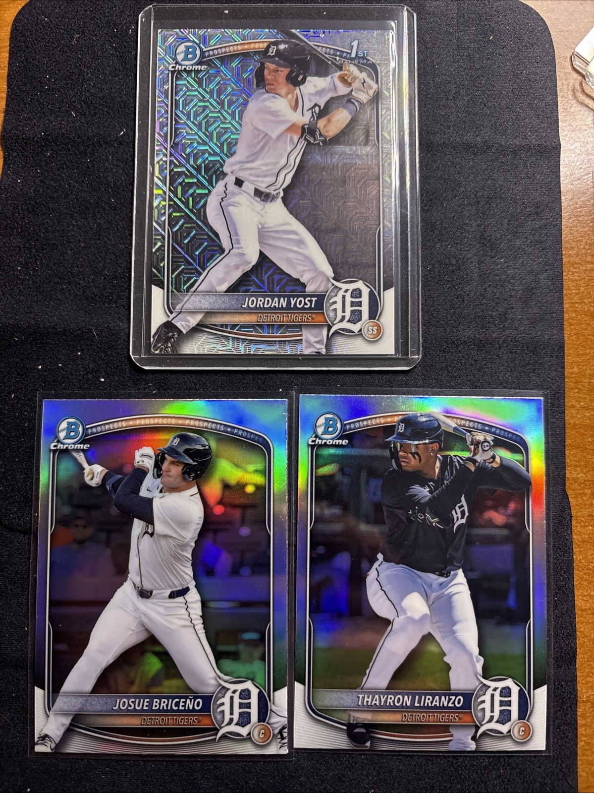 Detroit Tigers 2025 Bowman Draft Jordan Yost 1st Bowman Mojo, Refractors 🌟