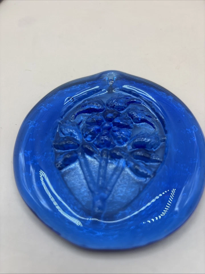 Blenko Suncatchers (6)Pegasus, Unicorn, Hearts, Chicken, French Horn, Flower - Image 4 of 4