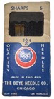 Vintage Sewing Needles | The Boye Needle Co. | Chicago | Sharps 6 | Crochet Hook — photo 1