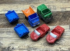 Lot of 6 Fisher Price Geo Trax Train Cars Push Various Types Assorted