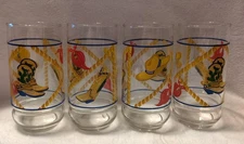 Riekes-Crisa Cowboy Country Western Boots Rie5 Drinking Glasses Set of 4