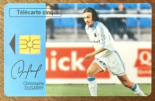TELEKARTE 5U QUICK MARSEILLE OM DUGARRY FUSSBALL REF PHONECOTE Gn512 TELEFONKARTE - Bild 1 von 3