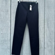 NWT Lauren Ralph Lauren Womens Navy Blue Straight Leg Trouser Pants Sz 2 Career