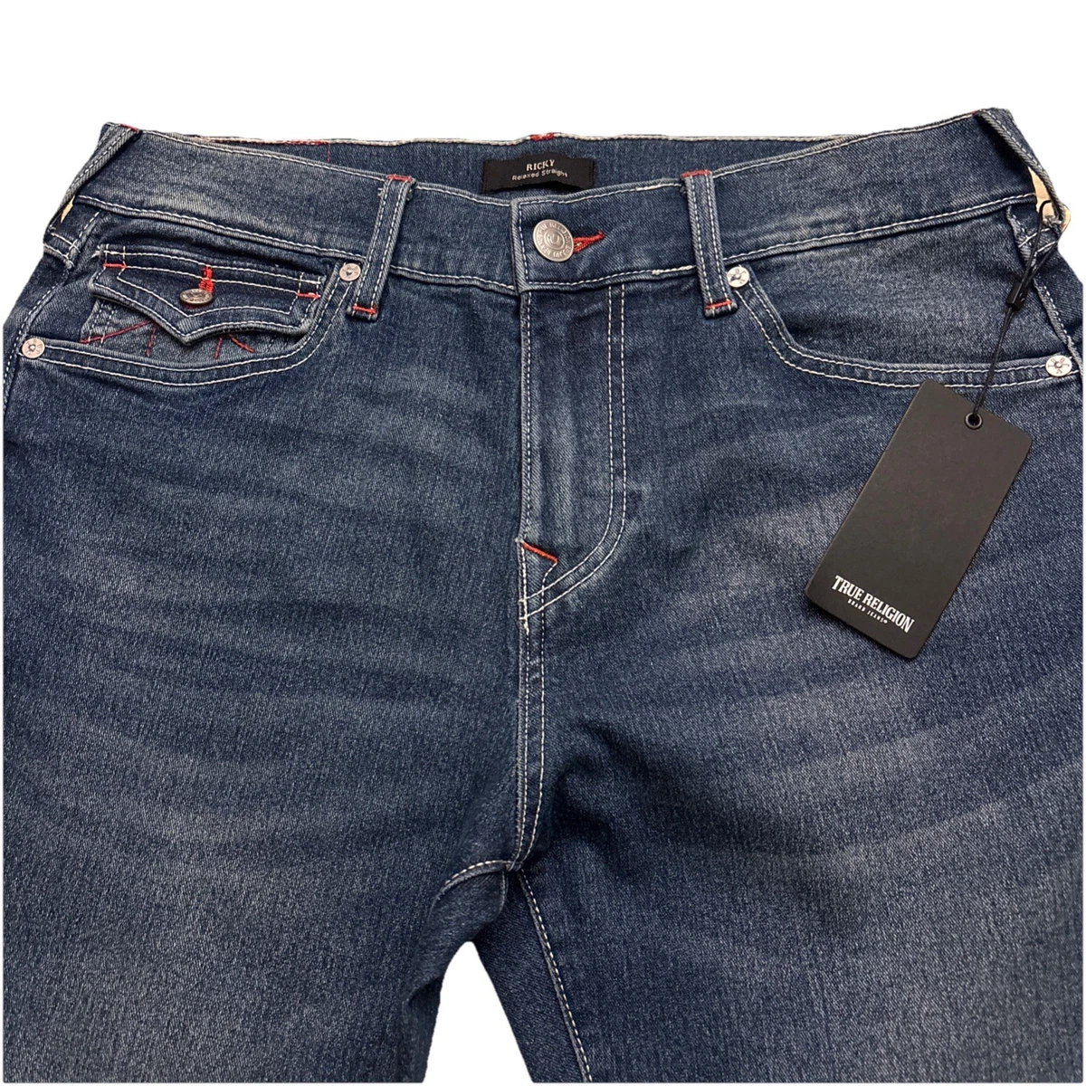 True Religion Red Classic Jeans for Men for sale | eBay