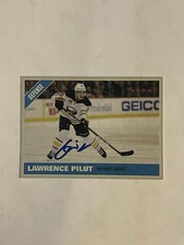 Lawrence Pilut Signed Custom Hockey Card Buffalo Sabres Auto