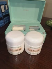 2 La Mer The Moisturizing Cream 2 oz 60ml + 2 Empty Gift Box For Shipping