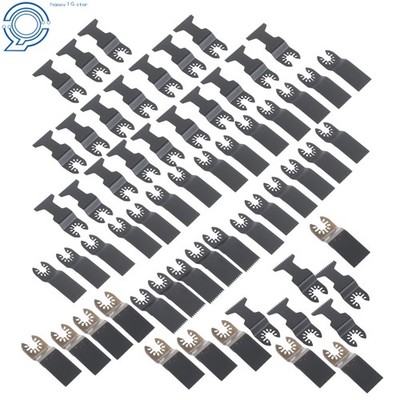 Universal Metal Wood Plastic Multitool Blades 60 Pcs Quick Release Saw Blades