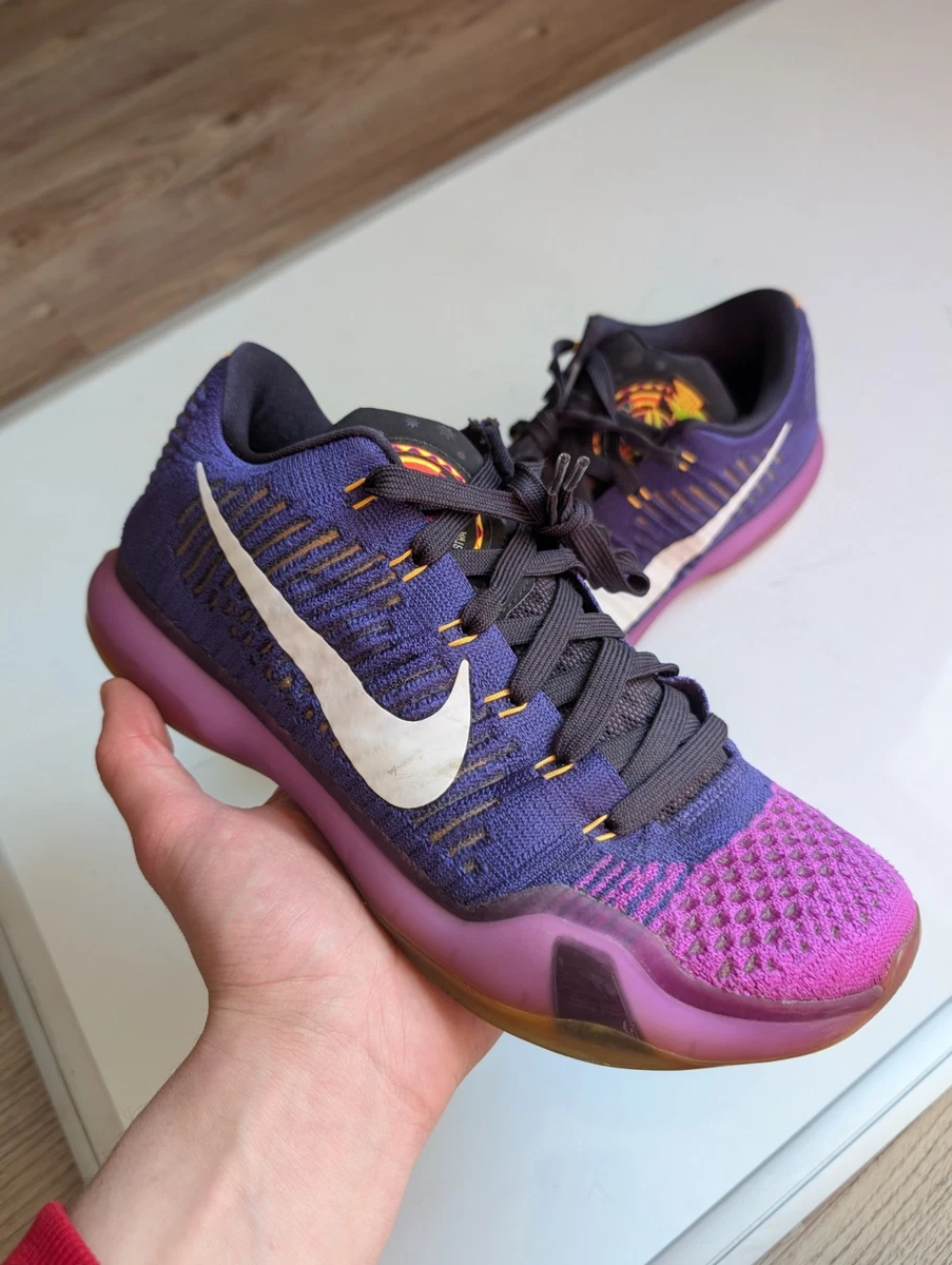 Nike Kobe 10 Elite Low Opening Night Purple Knit Low Men\'s Shoes Size 10.5 VGUC Nike Kobe 10 Elite Draft Pick for Sale | Authenticity  main image 2