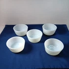 Anchor Hocking Fire King White Milk Glass Custard Cups 6oz Ramikin #434 Set 5