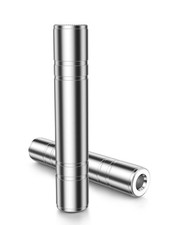 SOUNDFAM 6.35mm Female to Cable Coupler 1/4 Inch TRS/TS Silver Pack of 2 NEW