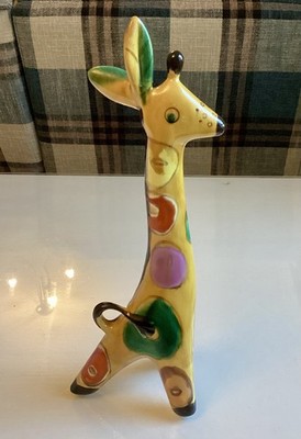 Vintage Retro UdSSR Porzellan Konokovo Giraffe Figur Porzelland bunt
