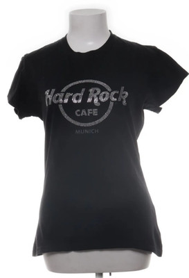 Hard Rock Cafe Munich München Damen Shirt Gr. M schwarz Nieten