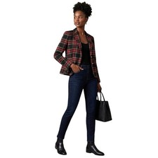 J Crew Blazer Classy Stewart Tartan Plaid Wool-Blend Schoolboy Size 4