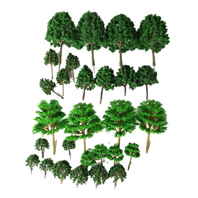 Brand New Modellbaum*28Pcs Spielzeug Kits Höhe 3/4/6/7.5/10/11.5CM Kunststoff