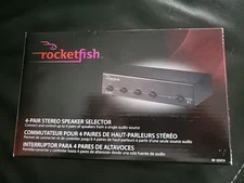 RocketFish RF-SSVC4 4-Pair Stereo Speaker Selector with Volume Control
