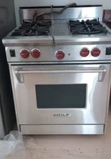 30” Wolf Gas Range GR304 (Used)