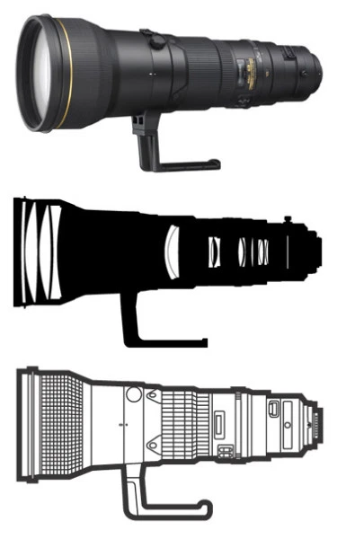 600mm Focal Camera Lenses for Nikon