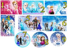 Cialda - Ostia per torte Frozen  - Anche tonda e personalizzabile! Anche A3!