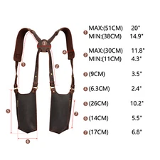 Tourbon Phone Carry Harness Chest Wear Tool Holder Pouch